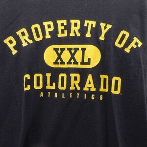 Vintage Property of Colorado Athletics T-Shirt Mens Large Black Gold